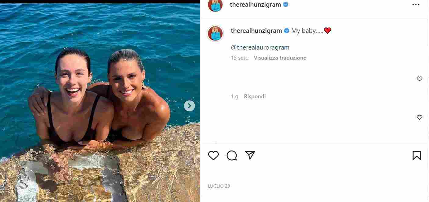 Michelle Hunziker si commuove sui social