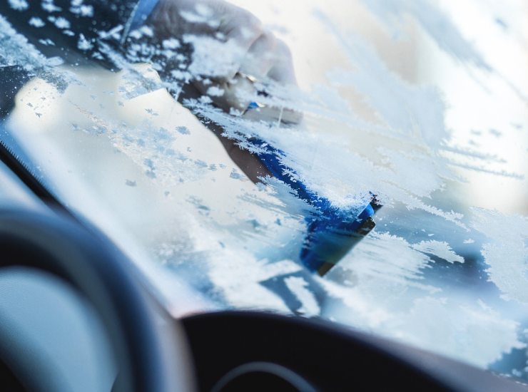 auto in inverno