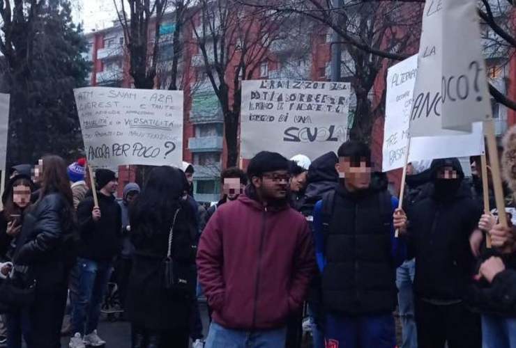 Sciopero studenti Milano 