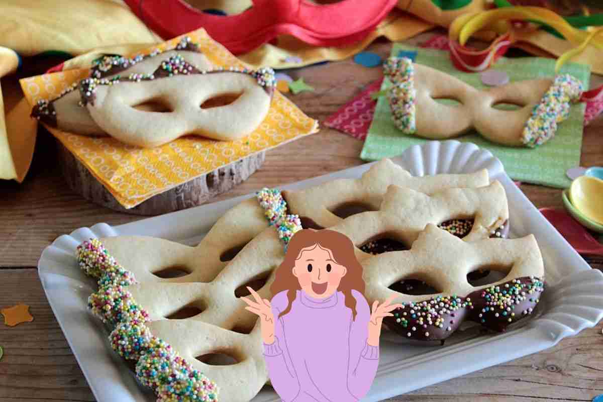 Mascherine di carnevale light | La ricetta con meno di 120 calorie