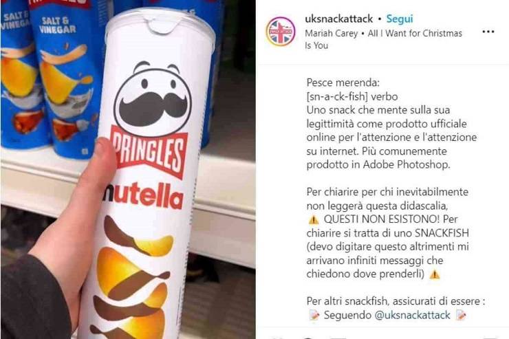 Il nuovo snack: le Pringles alla Nutella. Ma esistono?