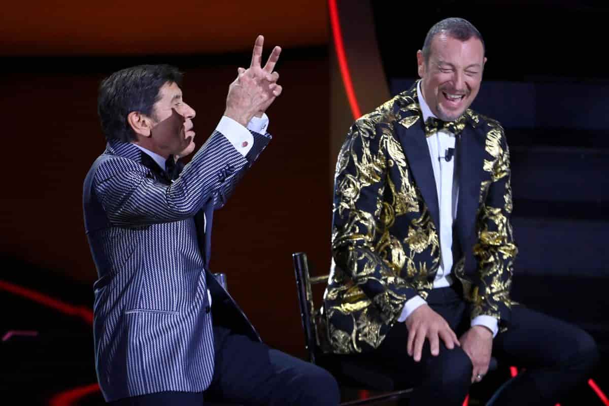 Gianni Morandi Amadeus dietro quinte Sanremo 