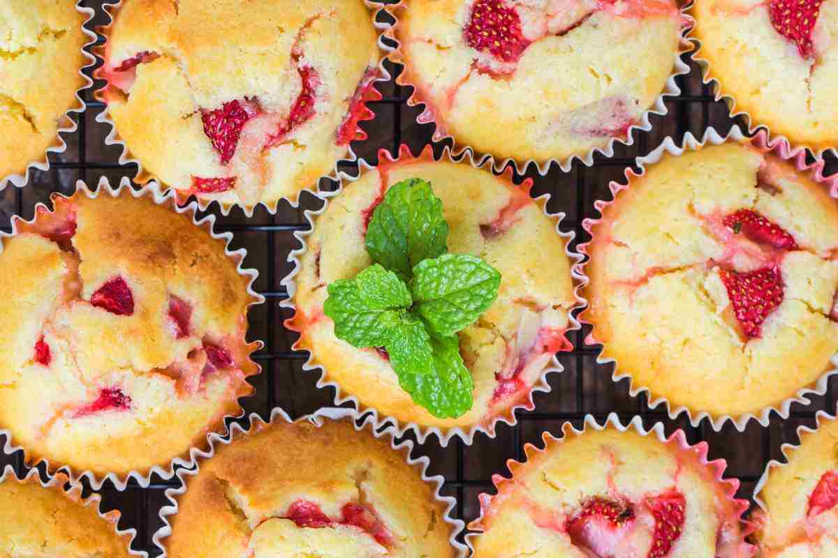 muffin fragole ricetta veloce 