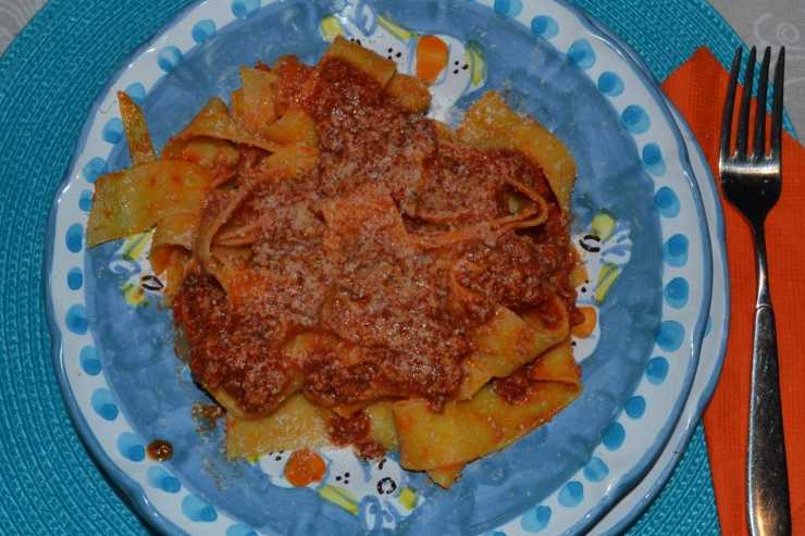 tagliatelle ragù agnello