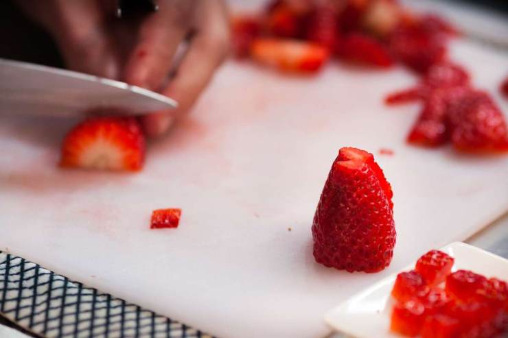 torta fragole veloce leggera