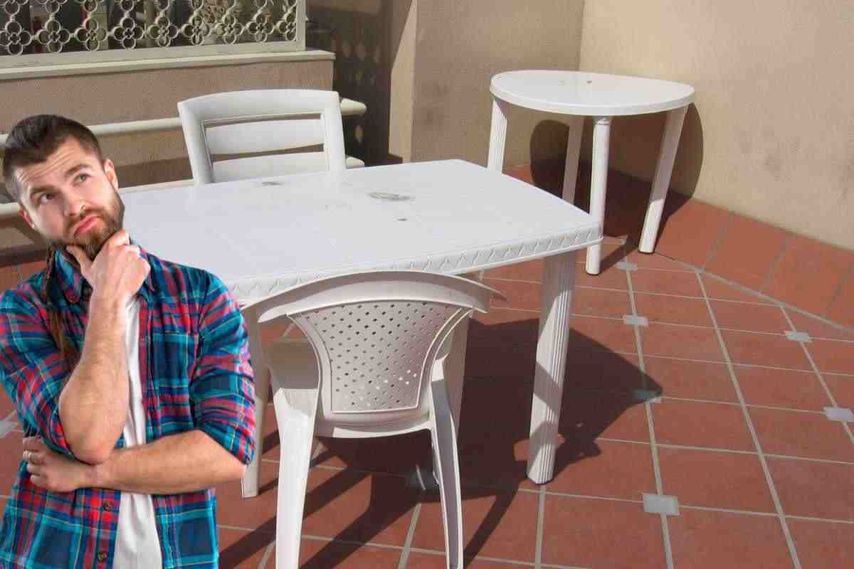 tavolo da giardino come pulirlo