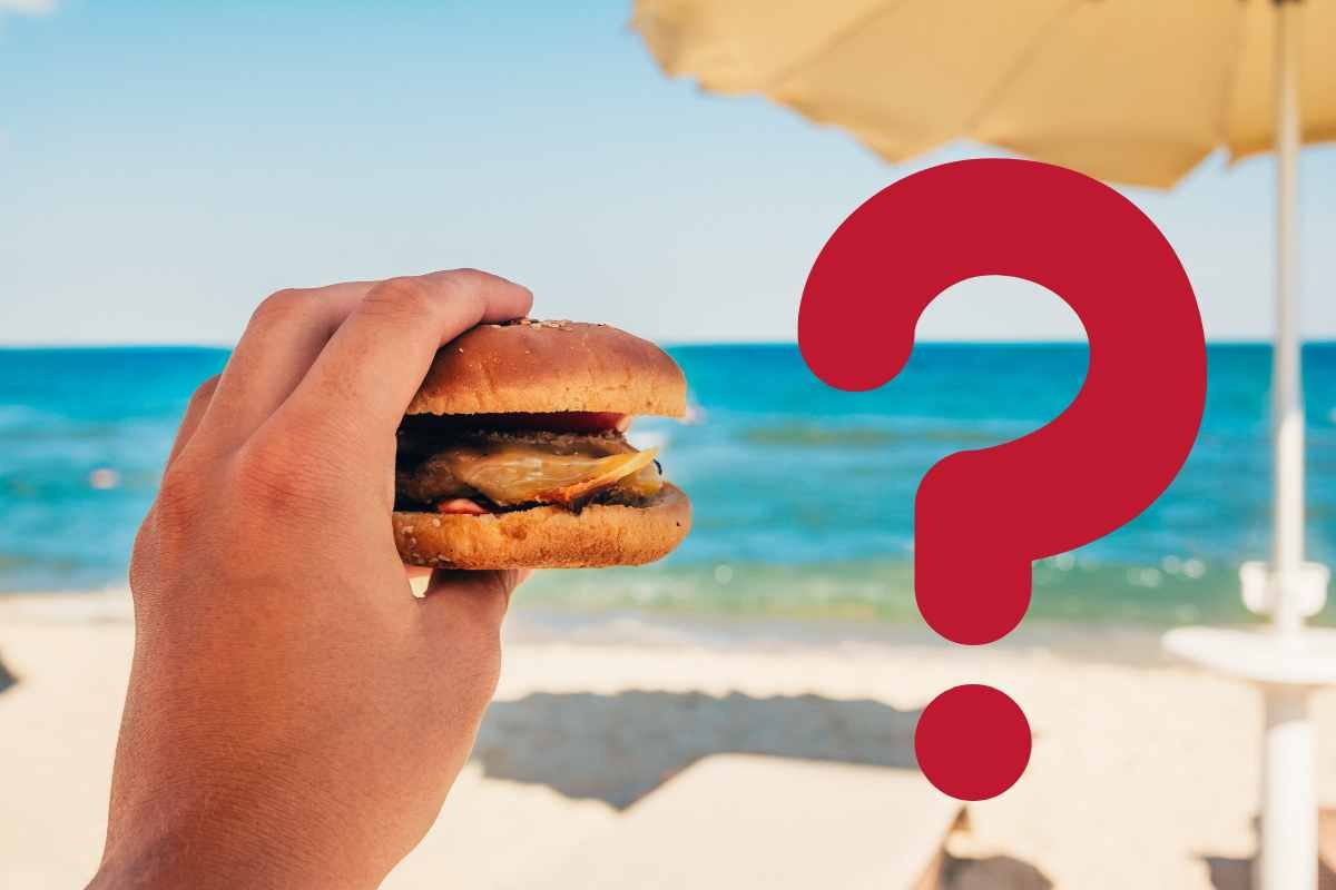 cibo spiaggia si può portare?