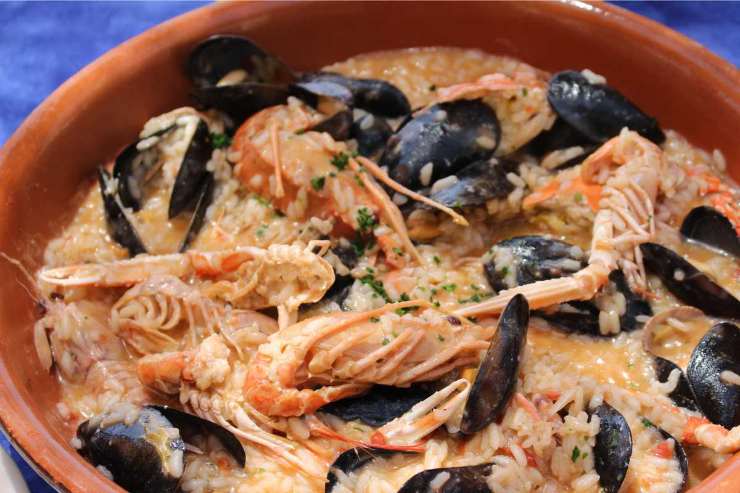 risotto frutti di mare attenzione