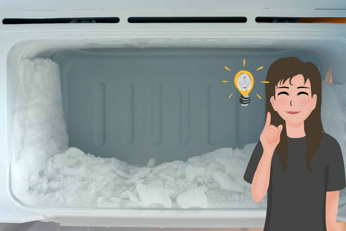ghiaccio congelatore come rimuovere